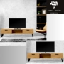 Szafka RTV-17 Drewno Lite Dąb Loft Lakier Rozmiary od 100 cm do 200 cm PREMIUM